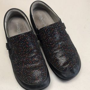 Alegria slip on leather shoe, size 40